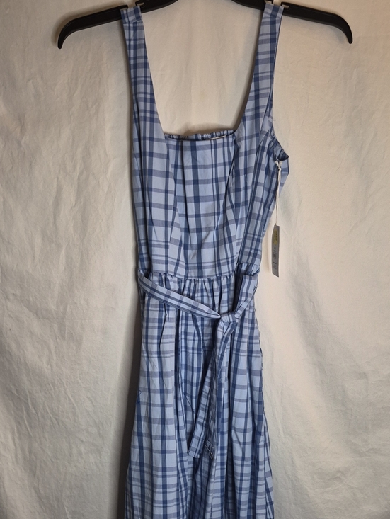 Free Assembly Dresses & Skirts - Free Assembly Blue Plaid Midi Dress